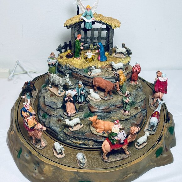 LEMAX Working Animated Nativity Scene Lights Motion #74713 O Holy Night 2007 EUC - Picture 1 of 9